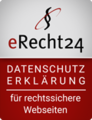 eRecht24 Datenschutzerklärung für rechtssichere Webseiteb